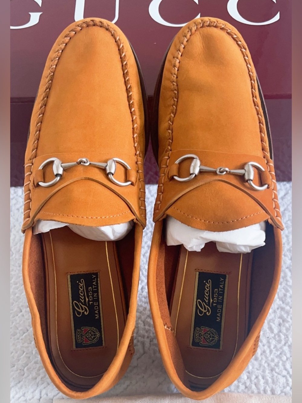 Gucci Women's Horsebit 1953 Suede  Loafers - Picture 15 of 16